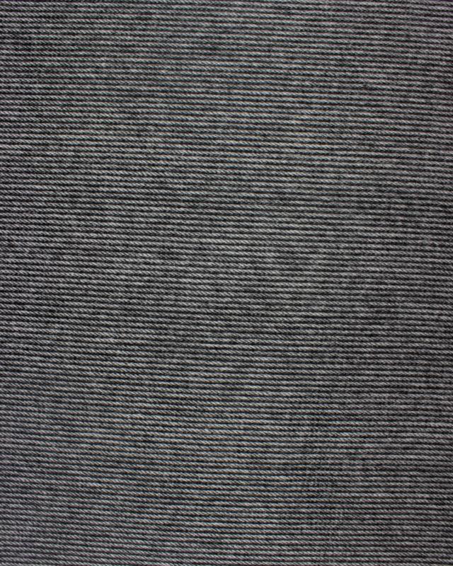 Woolen thin stripes Grey - Tissushop